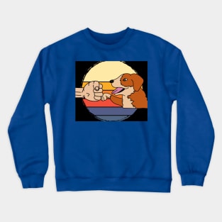 Best Retro Dog Owner Of All Time Crewneck Sweatshirt